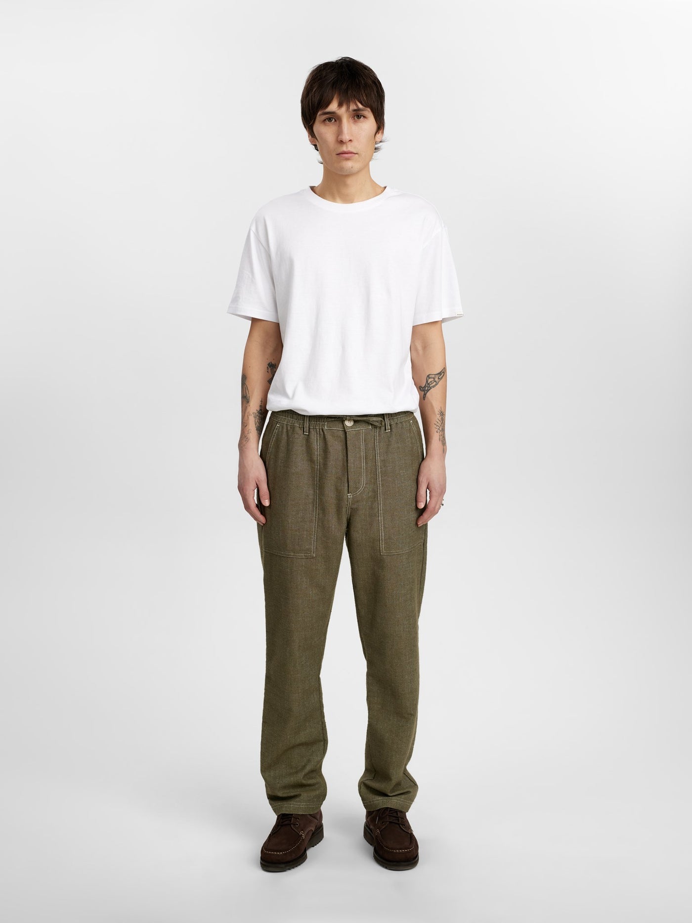 Akjan Twill contrast pants