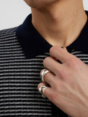 Aksvend S/S knit structure cardigan