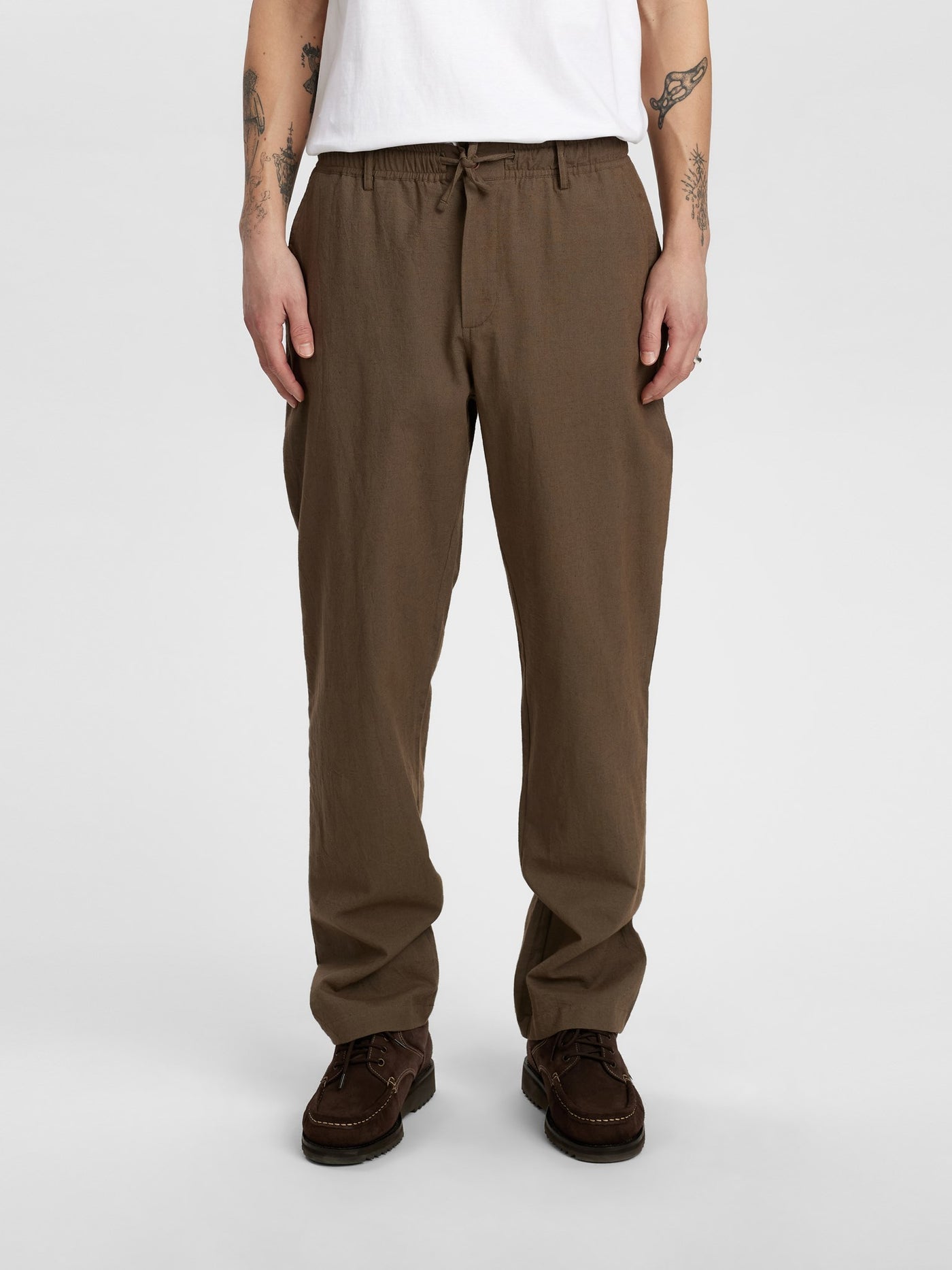 Akjan cot/lin ela pants