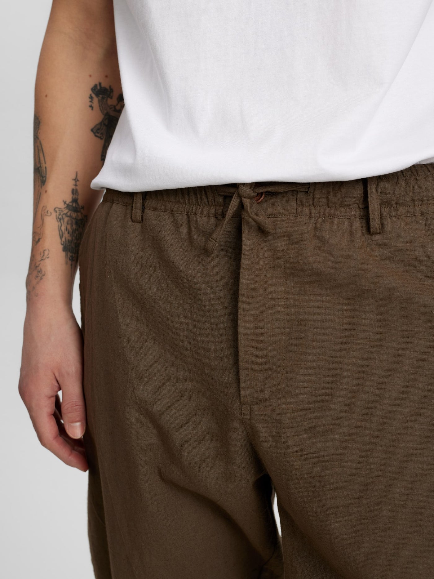 Akjan cot/lin ela pants