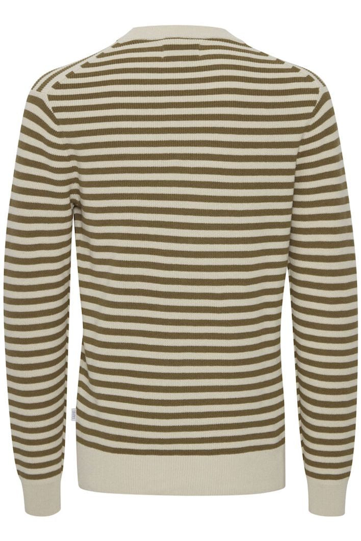 CFkarl striped crew neck linen