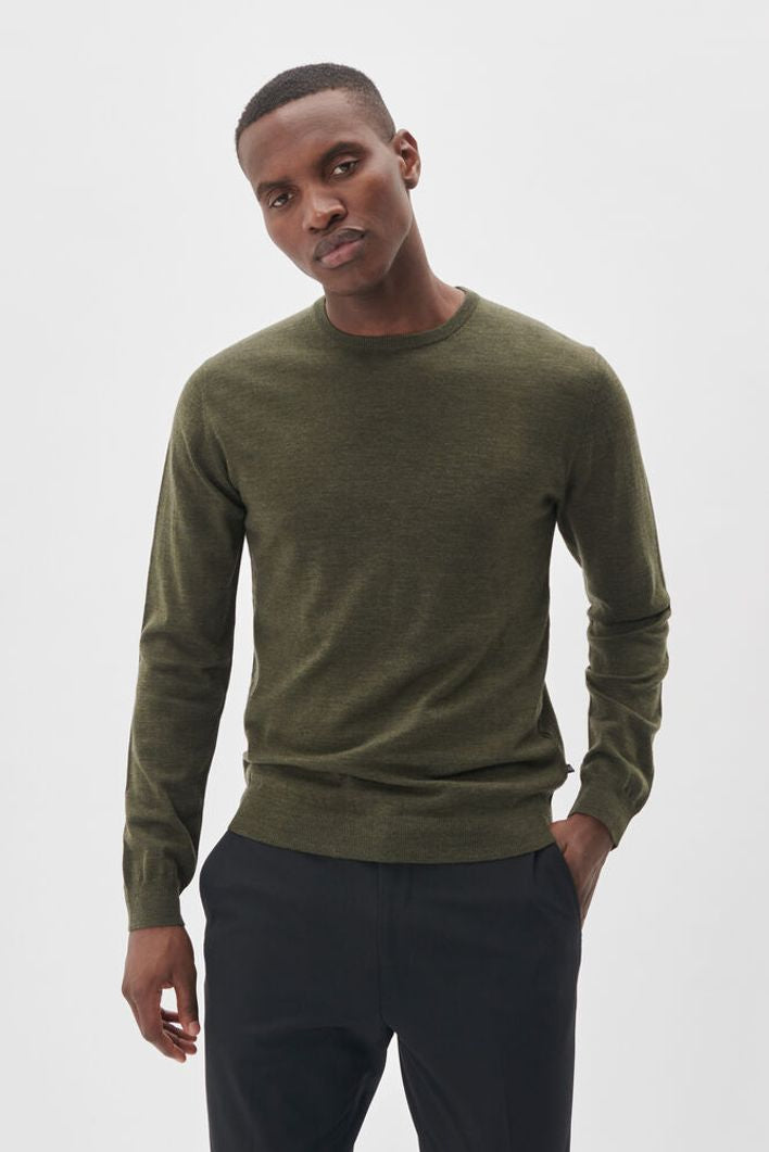 Margrate 100% merino ronde hals