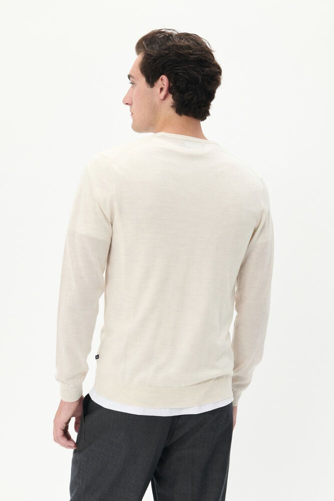 Margrate 100% merino ronde hals