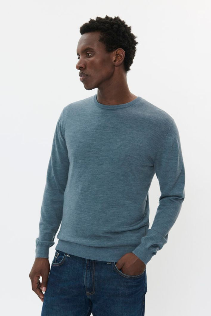 Margrate 100% merino ronde hals