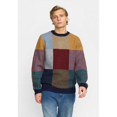 Pull en maille 6591 vert foncé