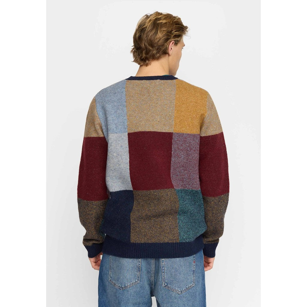 Pull en maille 6591 vert foncé