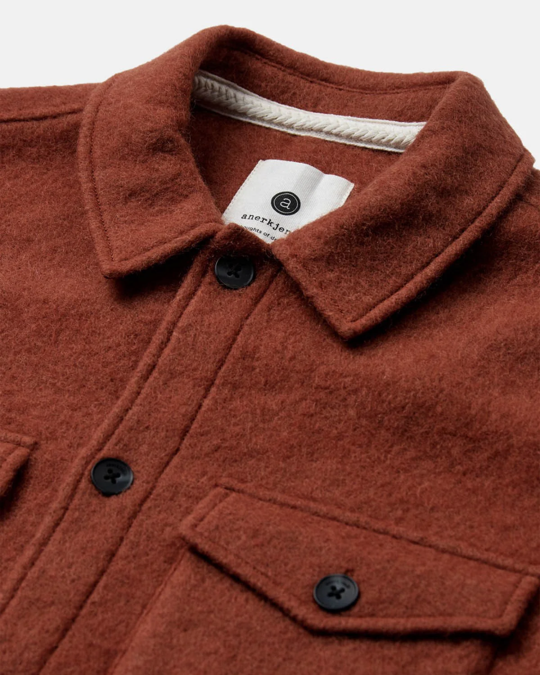 Akoscar boiled wool overshirt