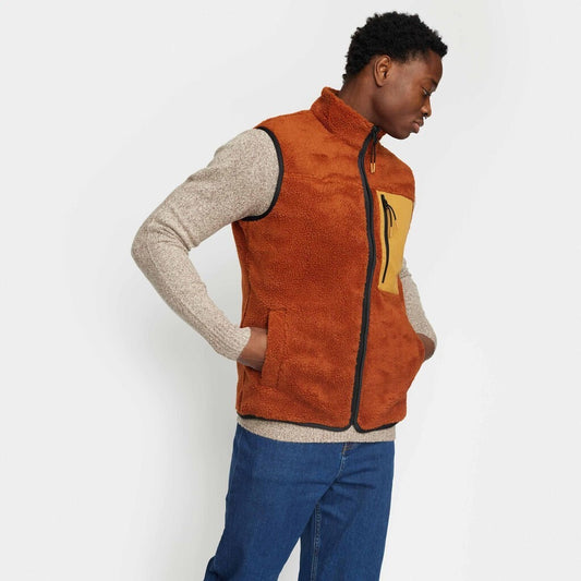 Pocket Teddy vest 7833 orange