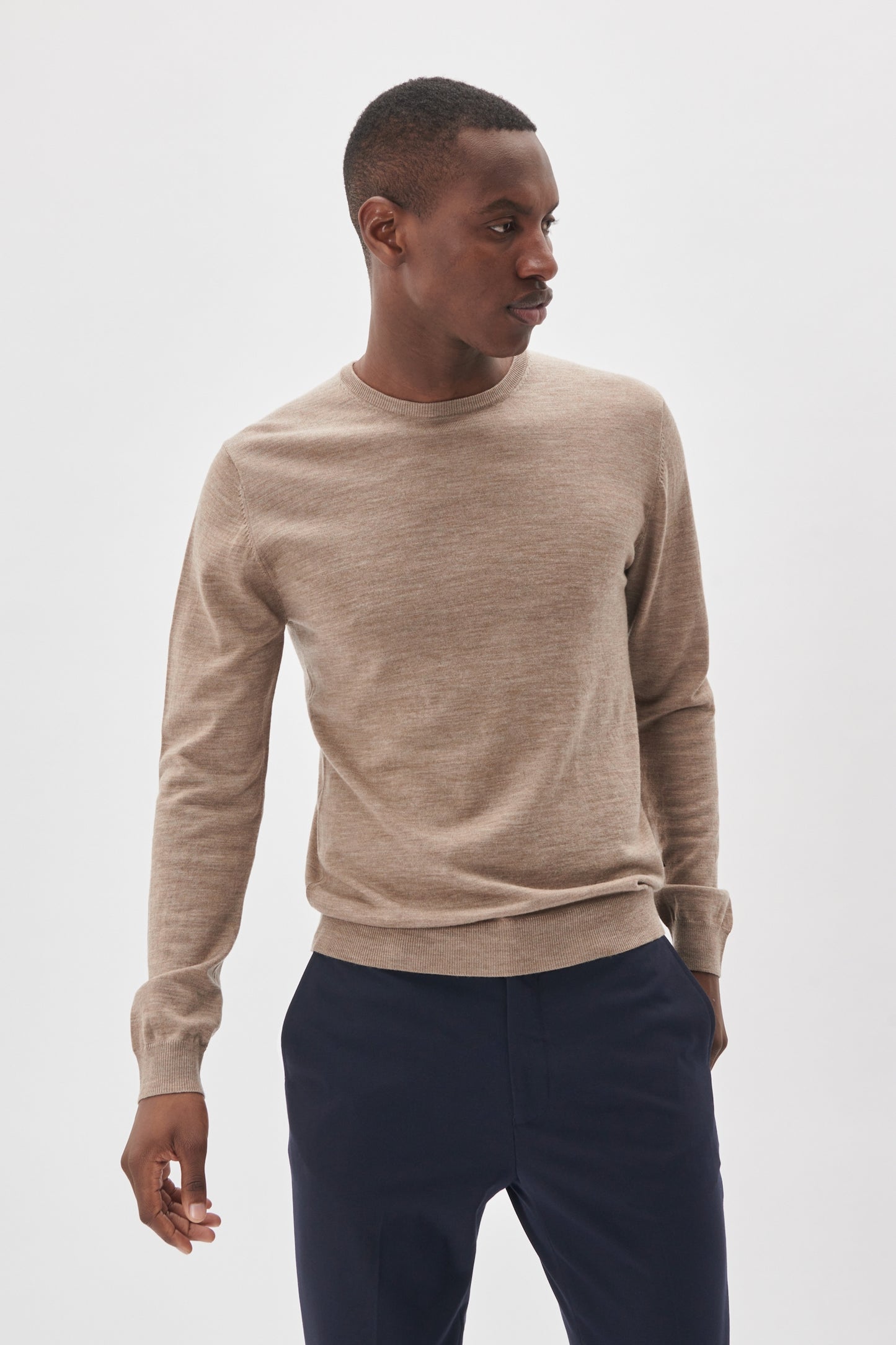 Margrate 100% merino ronde hals