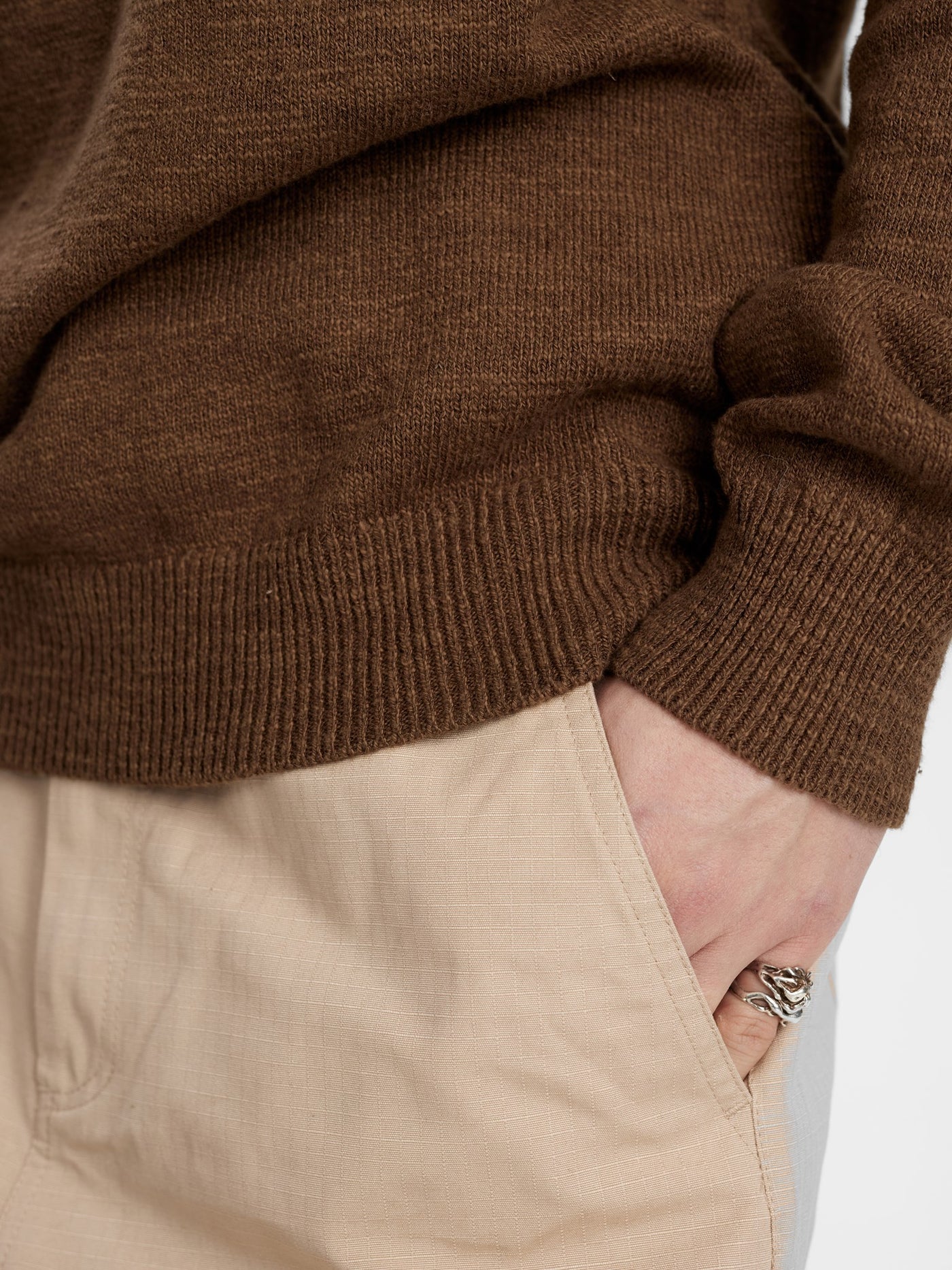 Aksune cot/lin knit