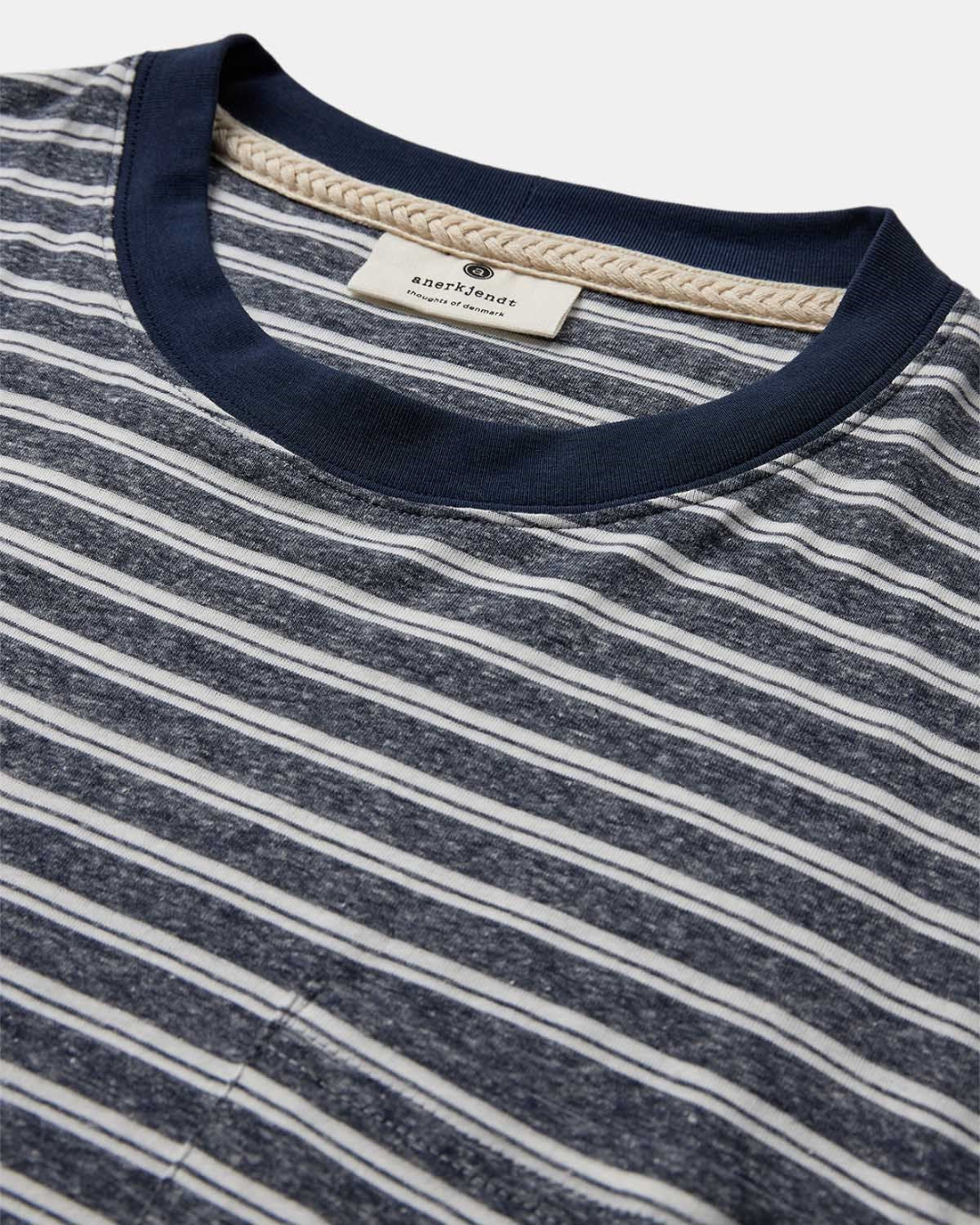 Akkikki cot/lin stripe tee