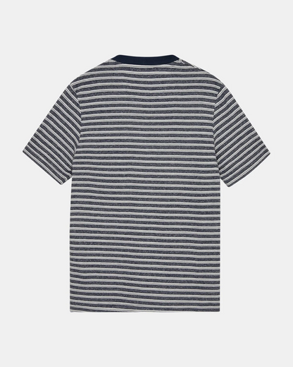 Akkikki cot/lin stripe tee