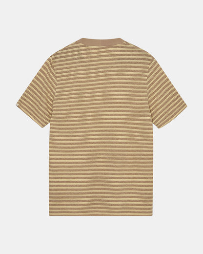 Akkikki cot/lin stripe tee