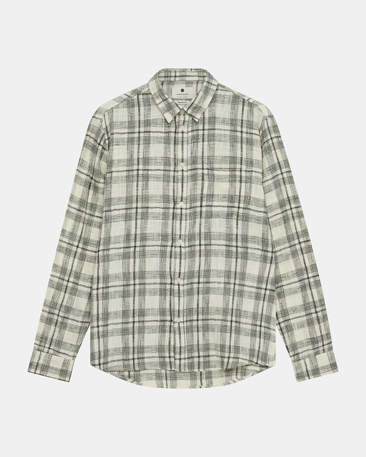 Akleif cot/lin check shirt