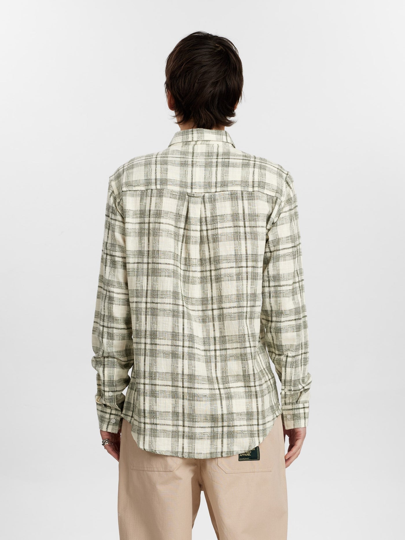 Akleif cot/lin check shirt