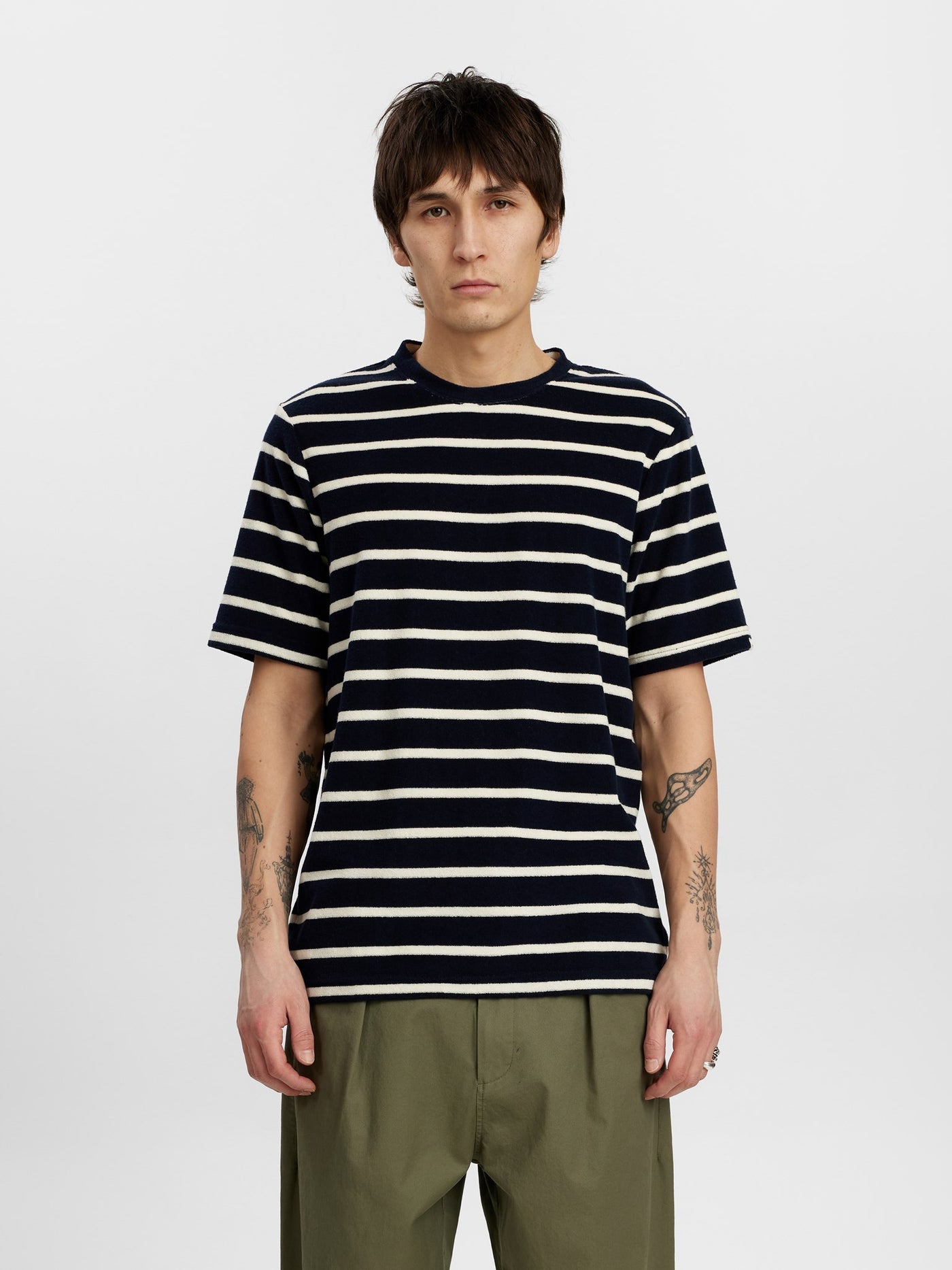 Akkikki frotte stripe tee