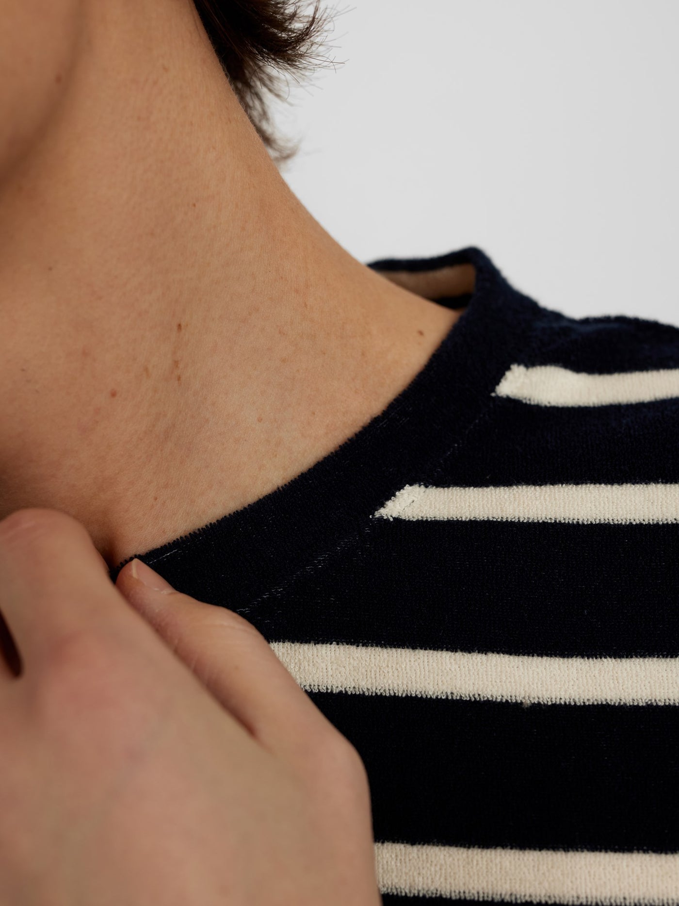Akkikki frotte stripe tee