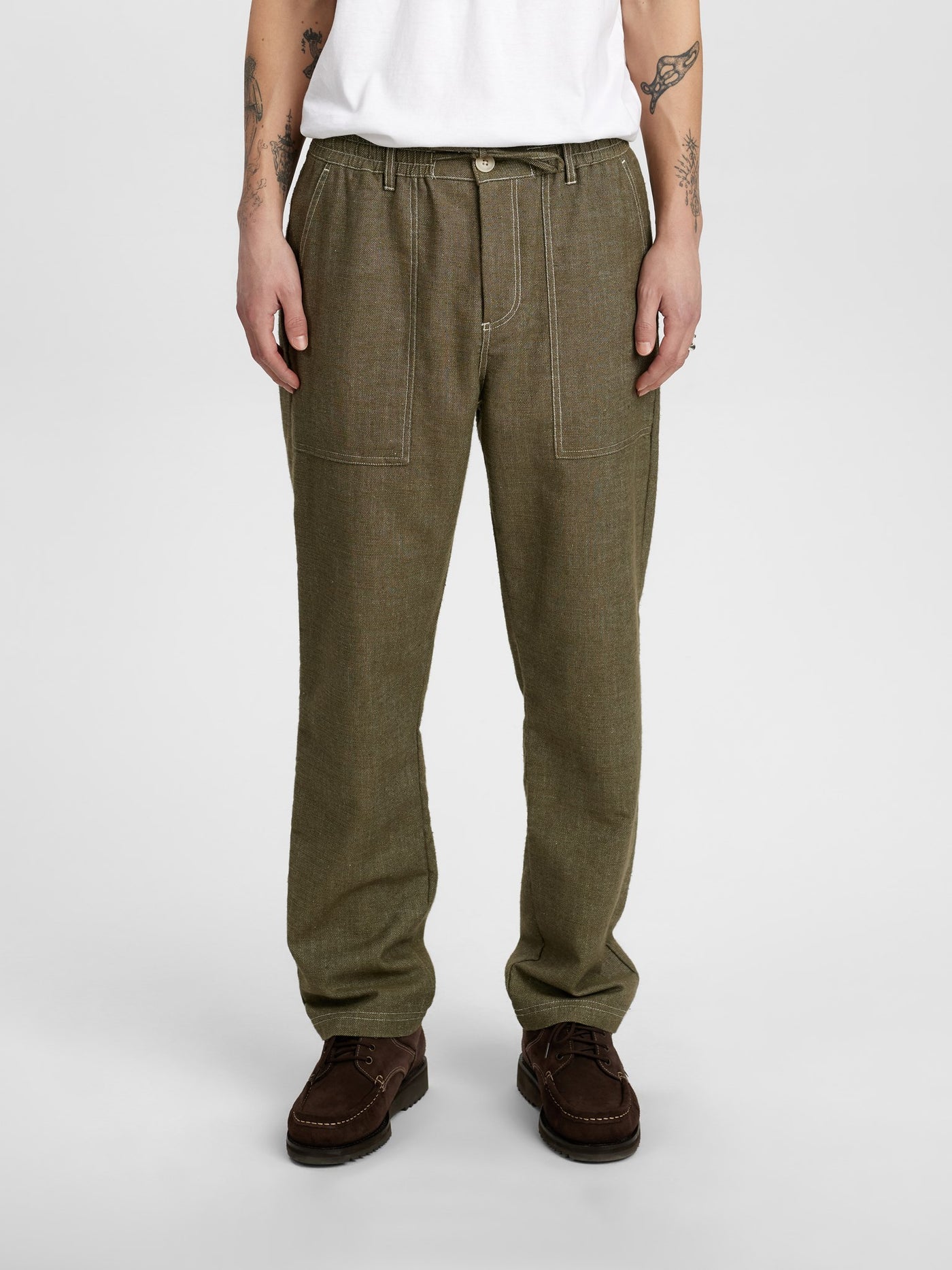 Akjan Twill contrast pants