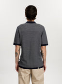 Aksvend S/S knit structure cardigan