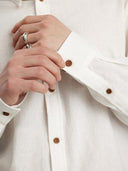 Akleif ls cot/lin shirt