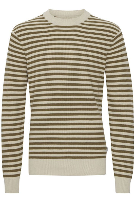 CFkarl striped crew neck linen