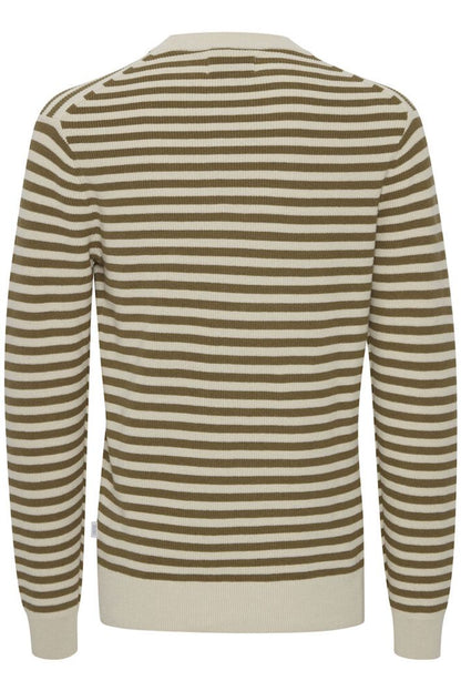 CFkarl striped crew neck linen