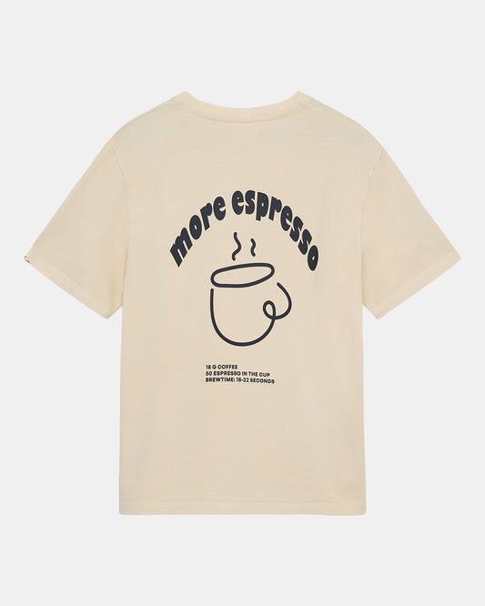 Akvillads espresso print ss tee