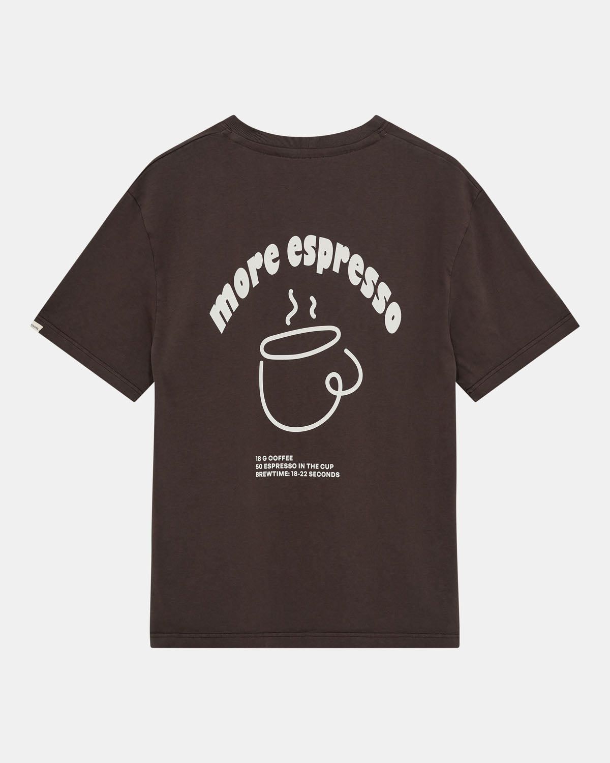 Akvillads espresso print ss tee