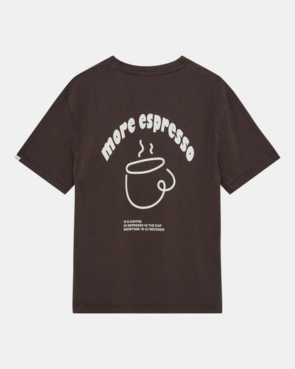 Akvillads espresso print ss tee