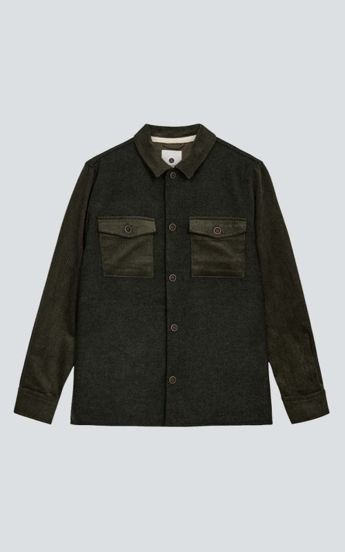 Akoscar cord mix overshirt