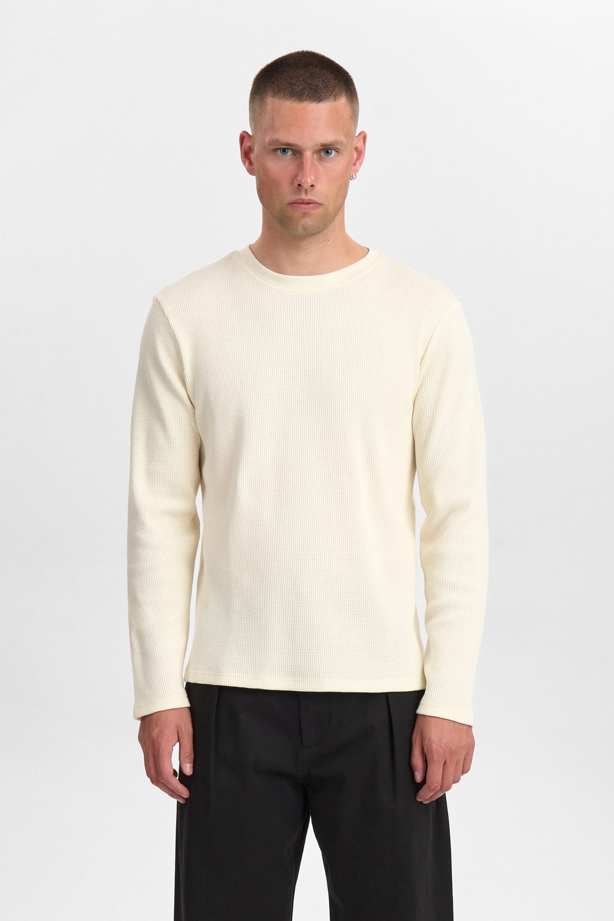 Akkikki l/s waffle tee