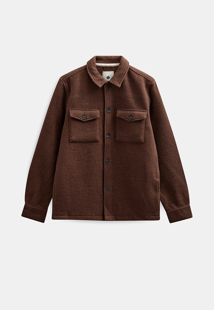 Akoscar boiled wool overshirt