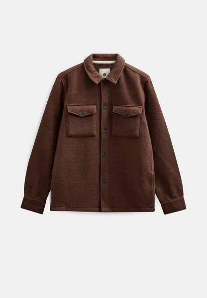 Akoscar boiled wool overshirt