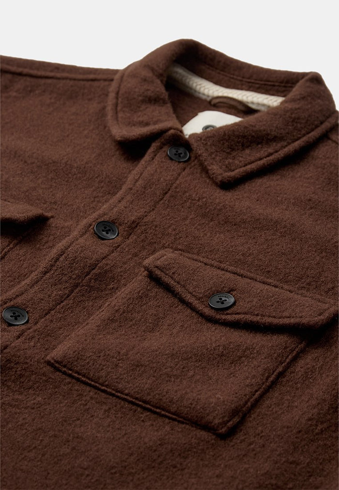 Akoscar boiled wool overshirt