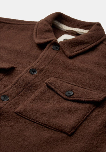 Akoscar boiled wool overshirt