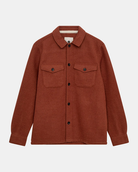 Akoscar boiled wool overshirt